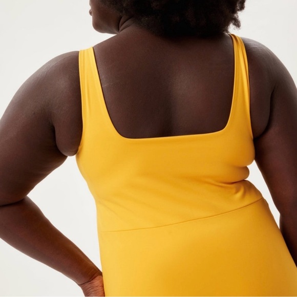 Girlfriend Collective Tommy Dress in Citrine, size XXL - Picture 2 of 6